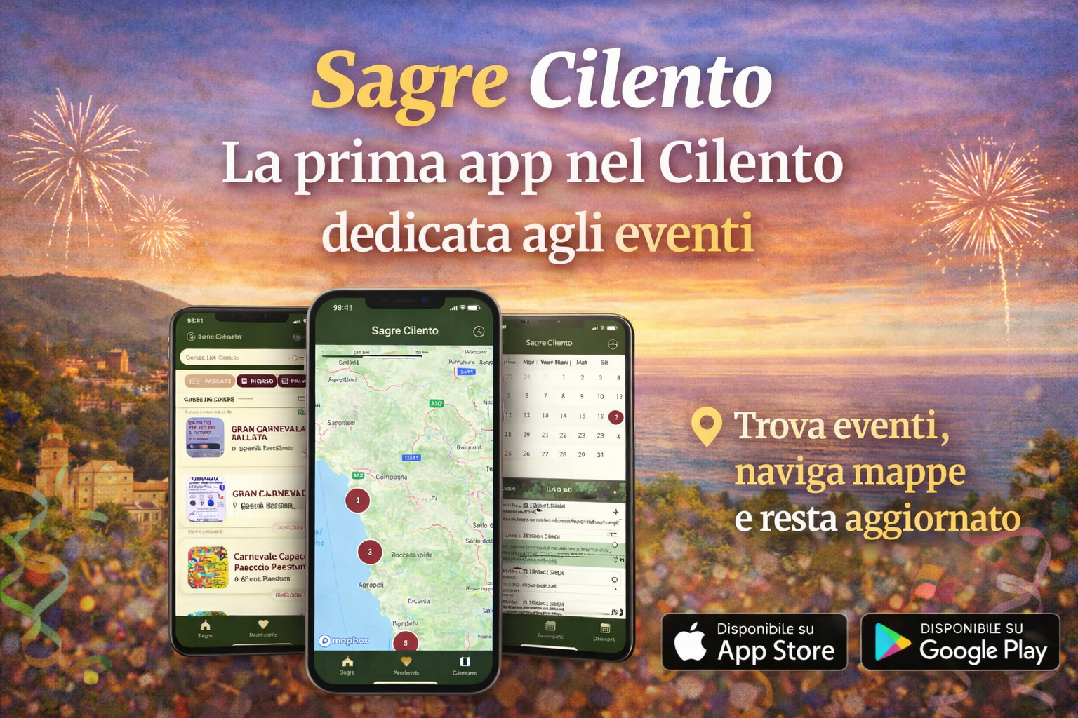 Sagre Cilento: la prima app nel Cilento dedicata agli eventi